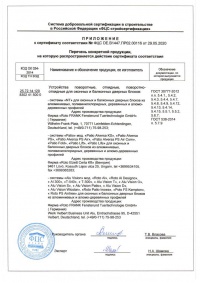 Сертификат соответствия Рото Франк 2